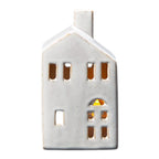 Ceramic house tealight with reactive glaze 7.2x5.7x13.4cm - Home Decor - British D'sire