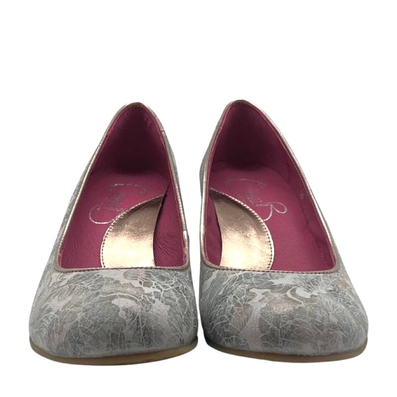 Chavalier - light blue multi print wedge - Flats - British D'sire
