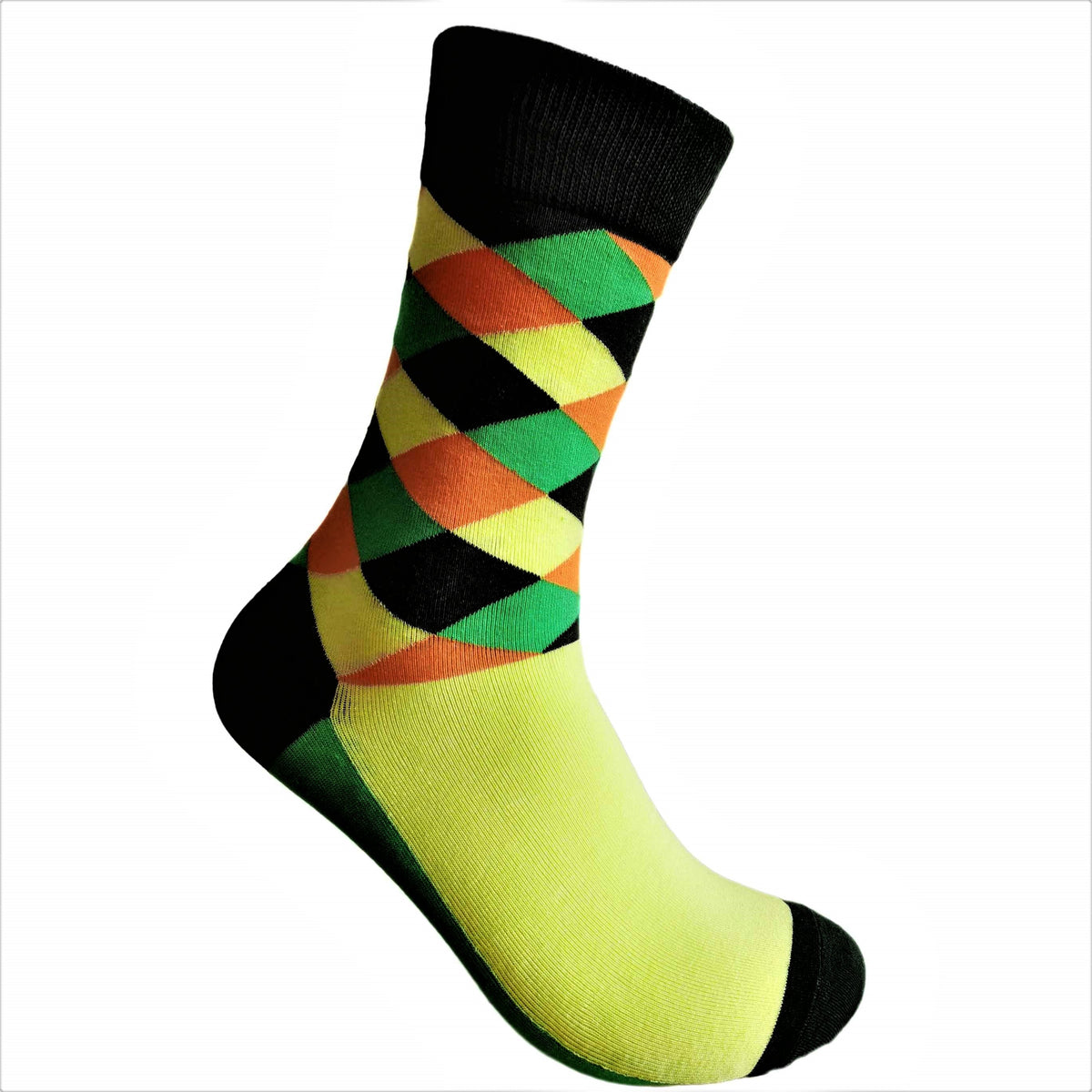 3-Pack Yellow, Orange and Green Socks - British D'sire