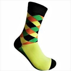 3-Pack Yellow, Orange and Green Socks - British D'sire