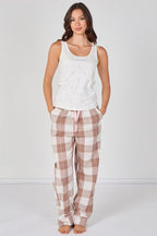 Check Pyjama Set – Soft, Breathable & Comfortable Sleepwear - Loungewear - British D'sire