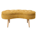 Chenille Upholstered Button Tufted Storage Ottoman Bench - Bench - British D'sire