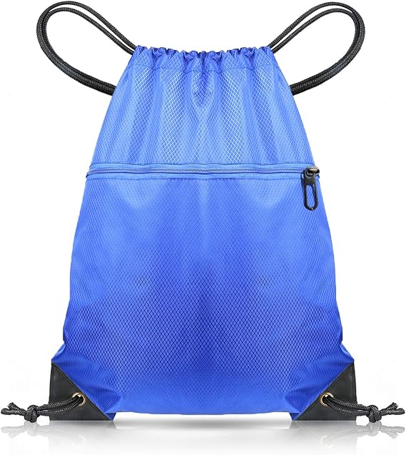 CHEPULA Drawstring Gym Bag, Large Sports Backpack String Swim Drawstring PE Bags for Women Men, Travel Beach School Bag with Waterproof Secondary image