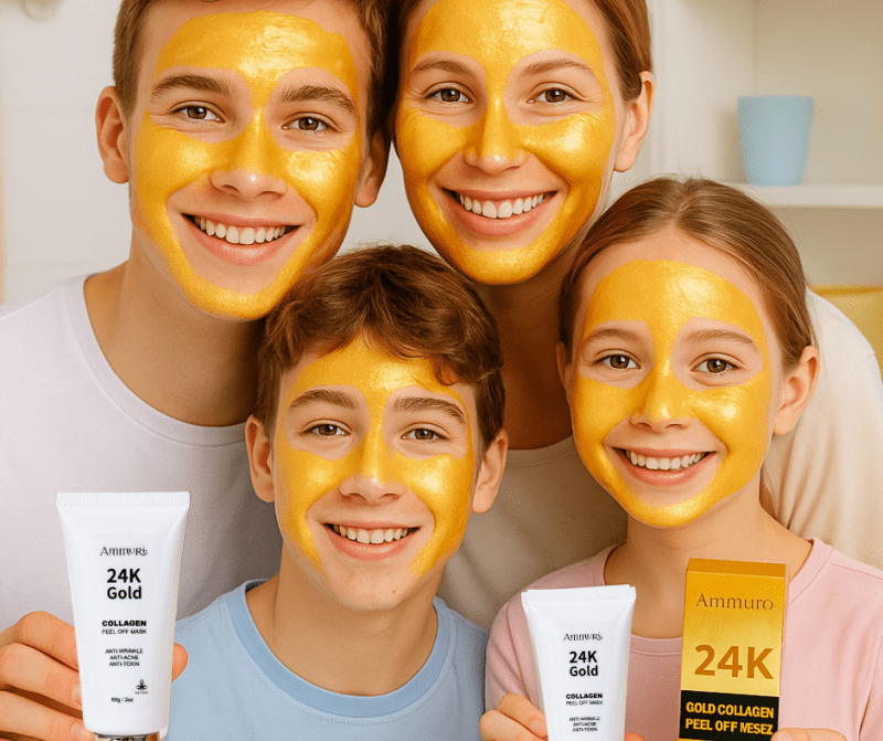 Cherish Gold Collagen Peel Off Face Mask - 60g / 2 Oz | Anti - Aging, Acne Treatment - Peel off Mask 24K Gold - British D'sire