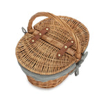 Childs Light Steamed Finish Oval Picnic Basket - Empty Picnic Baskets - British D'sire