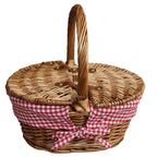 Childs Light Steamed Finish Oval Picnic Basket - Empty Picnic Baskets - British D'sire