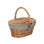 Childs Light Steamed Finish Oval Picnic Basket - Empty Picnic Baskets - British D'sire