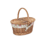 Childs Light Steamed Finish Oval Picnic Basket - Empty Picnic Baskets - British D'sire