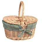Childs Light Steamed Finish Oval Picnic Basket - Empty Picnic Baskets - British D'sire
