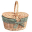 Childs Light Steamed Finish Oval Picnic Basket - Empty Picnic Baskets - British D'sire
