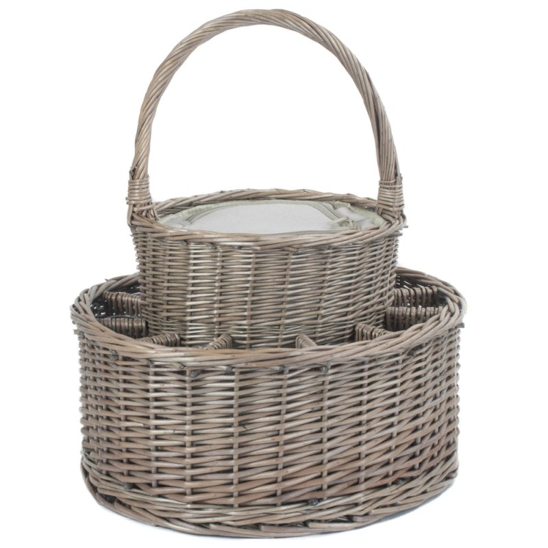 Chilled Drinks Picnic Basket - Drinks Baskets - British D'sire