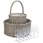 Chilled Drinks Picnic Basket - Drinks Baskets - British D'sire
