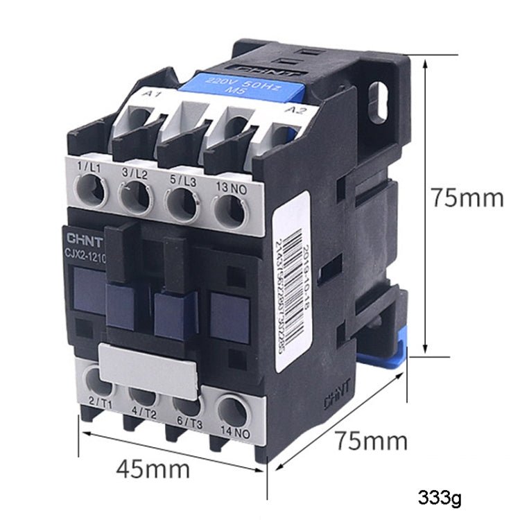 CHNT CJX2 - 1210 12A 220V Silver Alloy Contacts Multi - Purpose Single - Phase AC Contactor - British D'sire