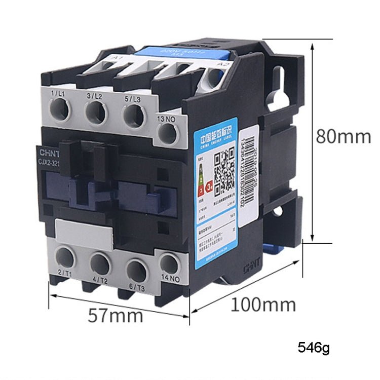 CHNT CJX2-3201 32A 220V Silver Alloy Contacts Multi-Purpose Single-Phase AC Contactor Secondary image
