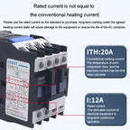 CHNT CJX2 - 3201 32A 220V Silver Alloy Contacts Multi - Purpose Single - Phase AC Contactor - British D'sire