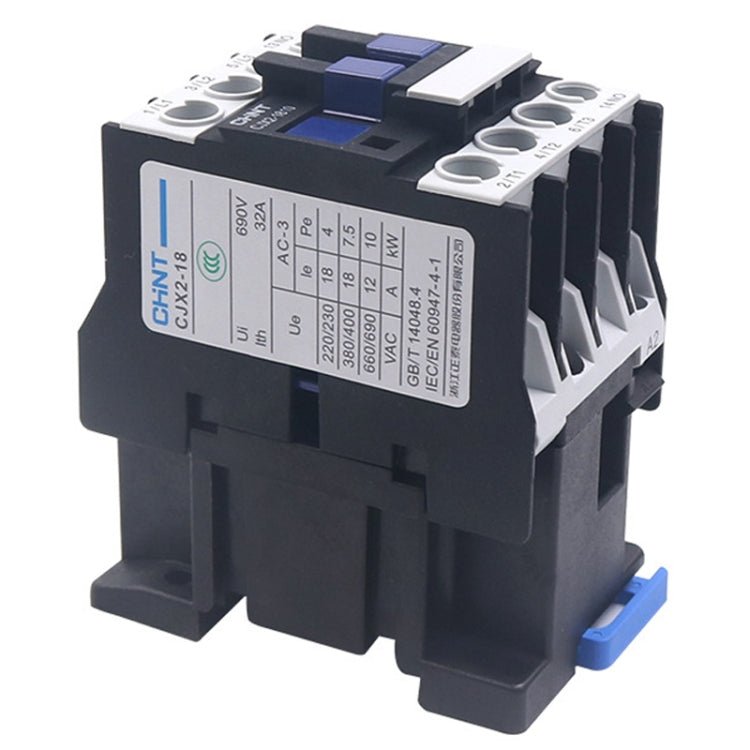 CHNT CJX2 - 5011 50A 220V Silver Alloy Contacts Multi - Purpose Single - Phase AC Contactor - British D'sire