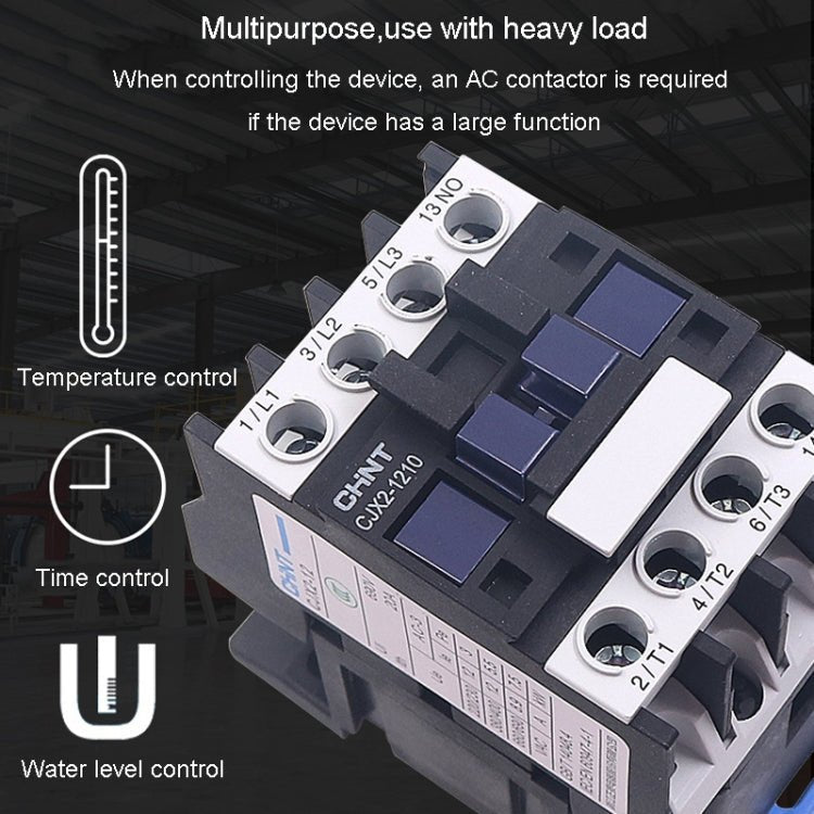 CHNT CJX2 - 8011 80A 220V Silver Alloy Contacts Multi - Purpose Single - Phase AC Contactor - British D'sire