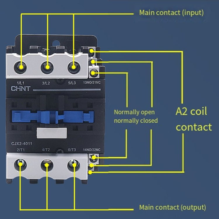 CHNT CJX2 - 8011 80A 220V Silver Alloy Contacts Multi - Purpose Single - Phase AC Contactor - British D'sire