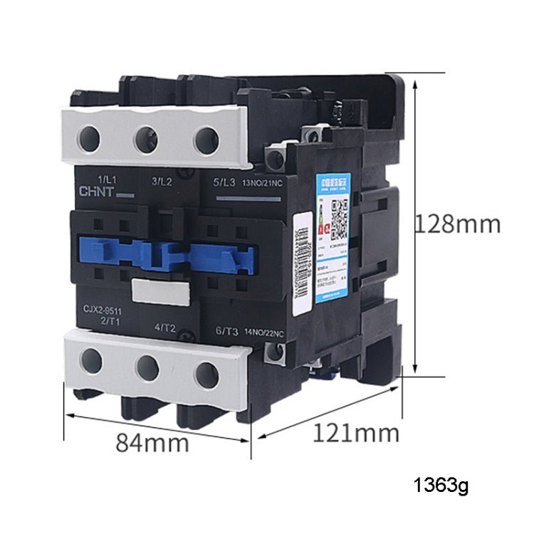 CHNT CJX2-9511 95A 220V Silver Alloy Contacts Multi-Purpose Single-Phase AC Contactor Secondary image