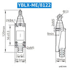 CHNT YBLX - ME8122 Limiter Travel Switches Micro Self - Resetting Stroke Switch - British D'sire