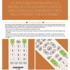 CHUNGHOP H - 1880E TV Remote Control For LED LCD HDTV - British D'sire