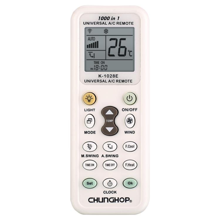 CHUNGHOP K - 1028E Universal Air Conditioner Remote Control with Torch - British D'sire