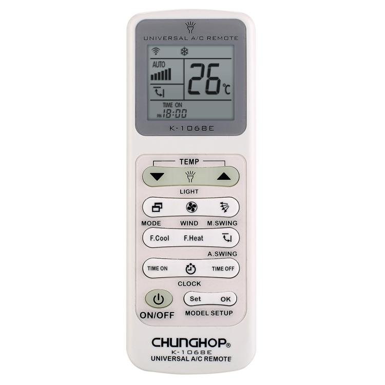 CHUNGHOP K - 1068E Universal Air Conditioner Remote Control with Torch - British D'sire Main image