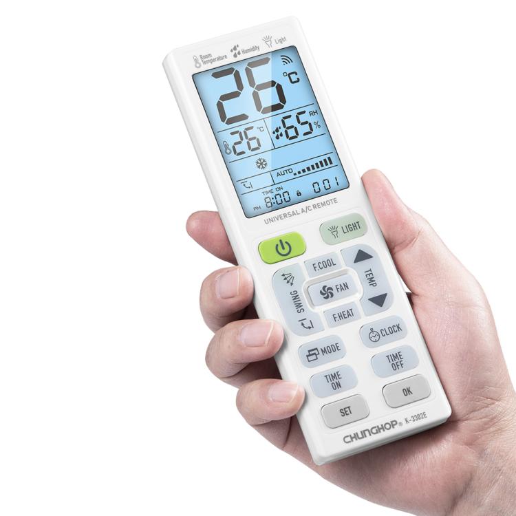 CHUNGHOP K-3302E Universal Air Conditioner Remote Control with Torch and LCD backlight Secondary image