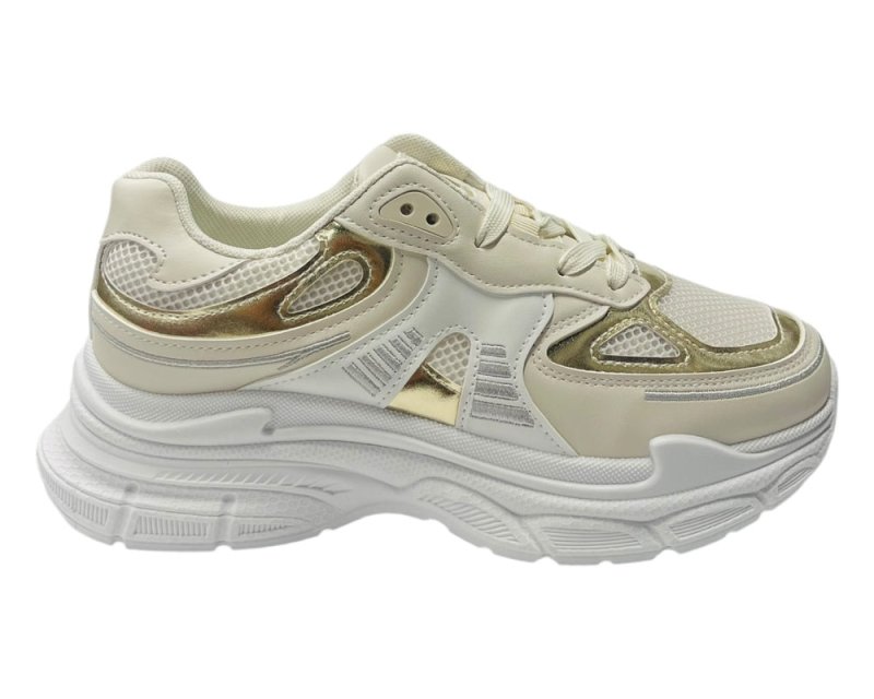 Chunky Sole Diamante Lace Trainers Secondary image
