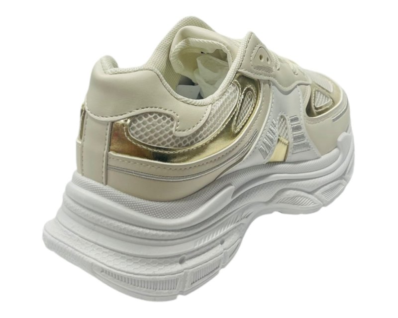 Chunky Sole Diamante Lace Socks Trainers - Trainers - British D'sire