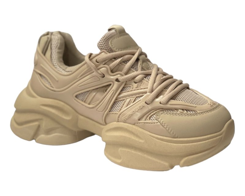 Chunky Sole Lace Up Mesh Trainers - Trainers - British D'sire