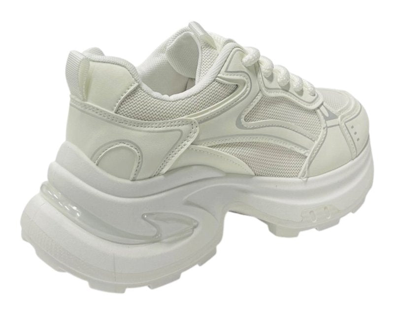 Chunky Sole Lace Up Sports Trainers - Trainers - British D'sire