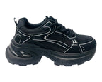 Chunky Sole Lace Up Sports Trainers - Trainers - British D'sire