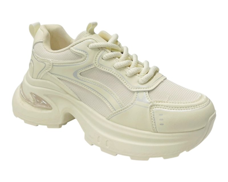 Chunky Sole Lace Up Sports Trainers - Trainers - British D'sire
