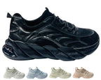 Chunky Sole Lace Up Sports Trainers - Trainers - British D'sire