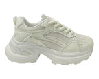 Chunky Sole Lace Up Sports Trainers - Trainers - British D'sire