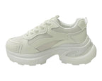 Chunky Sole Lace Up Sports Trainers - Trainers - British D'sire