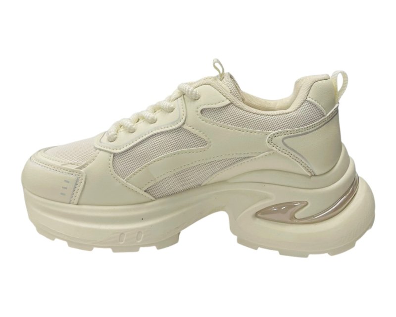 Chunky Sole Lace Up Sports Trainers - Trainers - British D'sire