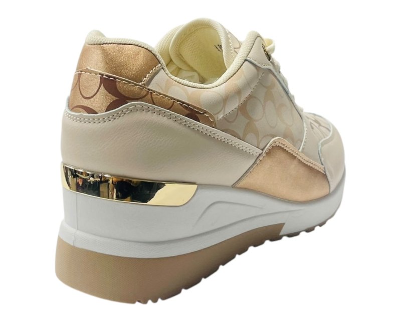 Chunky Sole Lace Up Wedge Trainers - Trainers - British D'sire