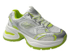 Chunky Sole Mesh Lace Up Sports Trainers - Trainers - British D'sire