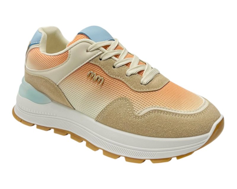 Chunky Sole Mesh Lace Up Sports Trainers - Trainers - British D'sire