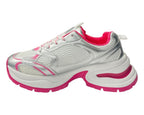 Chunky Sole Mesh Lace Up Sports Trainers - Trainers - British D'sire