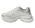 Chunky Sole Mesh Lace Up Sports Trainers - Trainers - British D'sire
