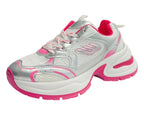 Chunky Sole Mesh Lace Up Sports Trainers - Trainers - British D'sire