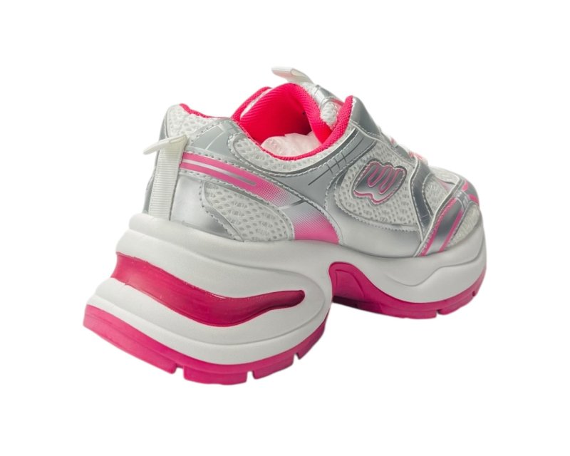 Chunky Sole Mesh Lace Up Sports Trainers - Trainers - British D'sire