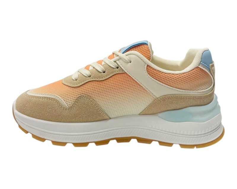 Chunky Sole Mesh Lace Up Sports Trainers - Trainers - British D'sire