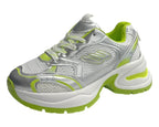 Chunky Sole Mesh Lace Up Sports Trainers - Trainers - British D'sire