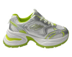 Chunky Sole Mesh Lace Up Sports Trainers - Trainers - British D'sire