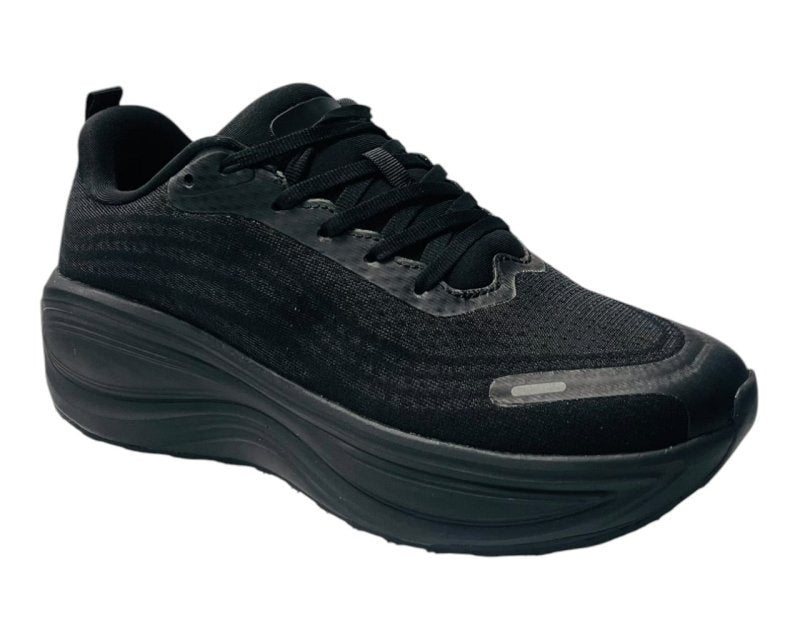 Chunky Sole Mesh Lace Up Trainers - Trainers - British D'sire