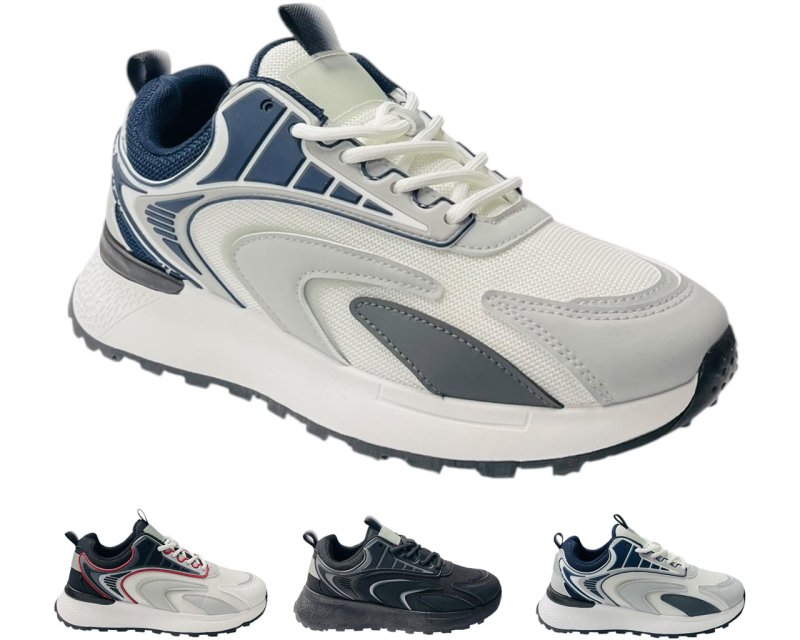Chunky Sole Mesh Lace Up Trainers - Trainers - British D'sire Main image